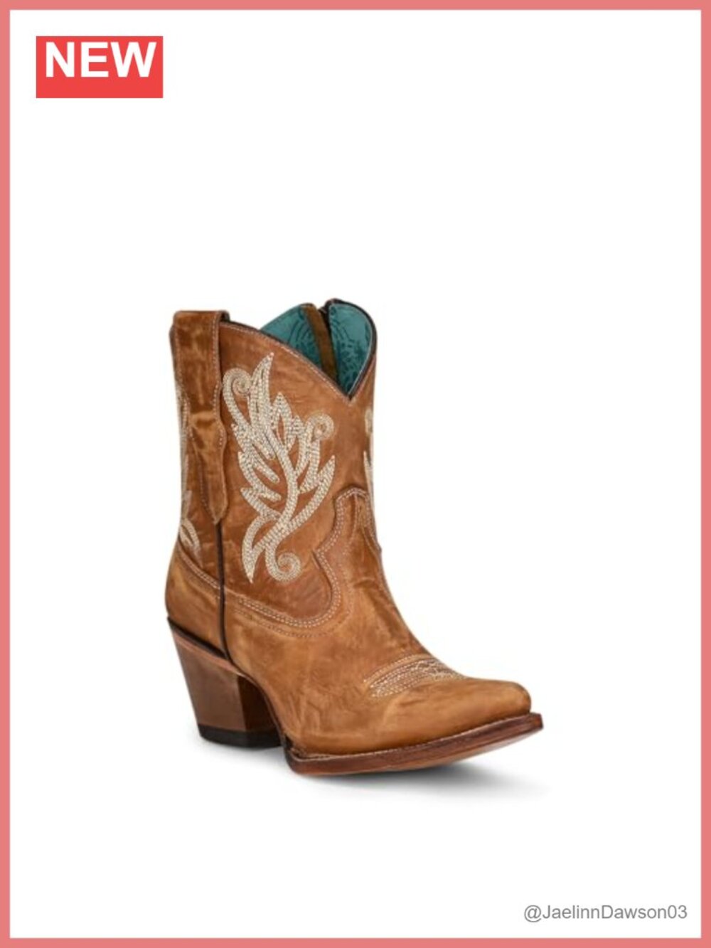 Handcrafted Distressed Leather Ankle Boots Cowgirl Style Pull-On